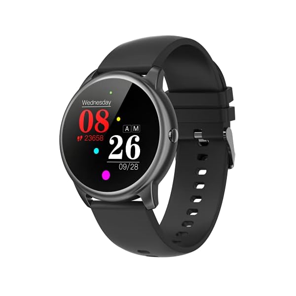 Smart-Watch-for-Men-Women-MakeAnswer-Call-Fitness-Tracker-with-Heart-Rate-MonitorBlood-PressureSleep-MonitorPedometerMessage-ReminderMusic-Control-Smartwatch-for-Android-and-iOS-Phones-Black Smart Watch for Android iOS Phones, Fitness Tracker with Blood Pressure, Heart Rate Monitor, Sleep Monitor, Waterproof…