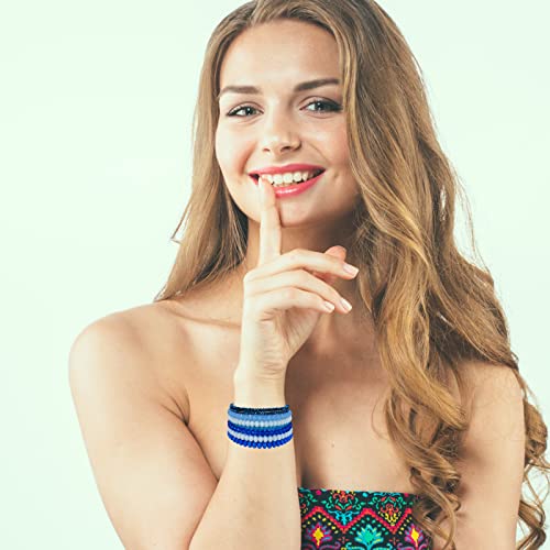 YBMYCM 22-60PCS 8mm Gemstones Beaded Bracelets Round Bead Crystal Bracelets for Women,Elastic Stretch Adjustable Bracelet Unisex2