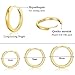 Small Gold huggie hoop earrings for Women | 3 Pairs Tiny Sterling Silver Hypoallergenic Cartilage Earring Hoop | 14k Gold Mini Piercing Jewelry for Women Men (Gold 6 8 10MM)