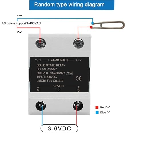 Relais statique SSR 40A DC-AC monophasé pour contrôle de tension - 6