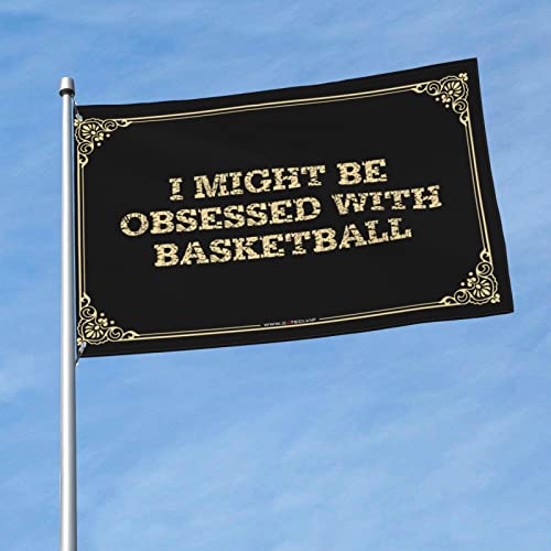 Drapeau de basket-ball drôle pour animer vos soirées de match de basket au jardin