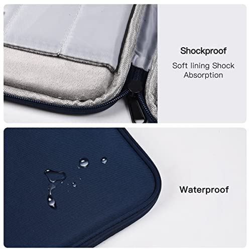 9-11 Inch Tablet Sleeve Bag for iPad Pro 11 M5 M4/Air 11 M2 M3 M4,Samsung Galaxy Tab A9+ S11 S9/S8 Ultra 11"/A8/S7/A7/S6 Lite 10.4"/S5e,iPad Air 5 4 10.9"/Air 2 9.7"/iPad 9 8 10.2" Pouches Case-Blue by CASEDAO - Image 5