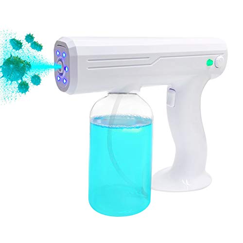 Ozzagar Disinfectant Sprayer Fogger Mist Gun, Handheld Rechargeable Nano Atomizer ULV Fogger Electric Sprayer, 800ml Capacity Fogger for Home, Office, School Or Garden
