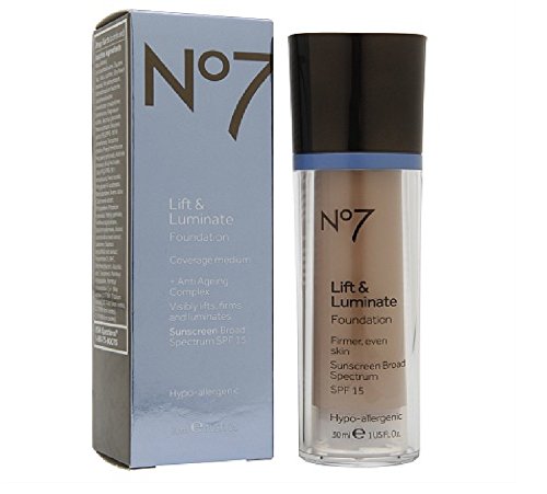 Boots No7 Lift & Luminate Foundation Chestnut