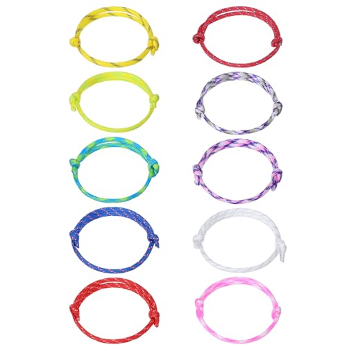 HJZHII 20 pulseras de cuerda trenzada náutica, multicolor, cuerda náutica,...
