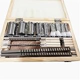 Keilnutfräser 18-teiliger CNC-Keilnuträumer-Satz 1/2-1-1/2 Räumbuchsen-Unterlegscheiben-Satz Hochgeschwindigkeitsstahl-Schneidwerkzeug auch für CNC-Schneidemaschinen