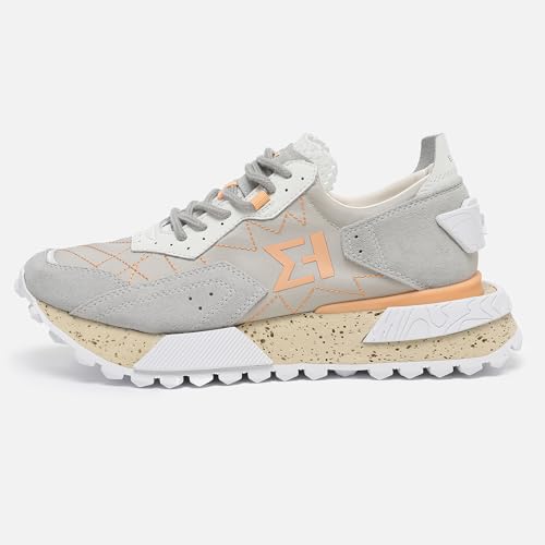 Image of The NSJ600 is a Sneaker with a Very Graphic Design, Made of Leather, Premium Suede and Nylon its Vintage Sporty Finish fit Every Outfit.
