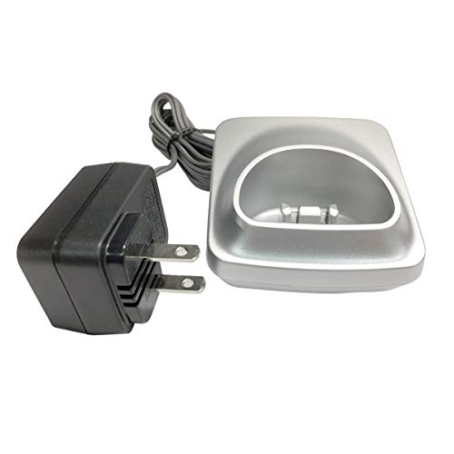 RocketBus PNLC1050 YA Replacement Silver Handset Charger Base AC Power Adapter for Panasonic PNLV233