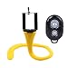 Produktbild wyxhkj Handyhalter Silikon Fernbedienung 360 Grad Flexibler Selfie Stick Für jeden Standort geeignet (Yellow)