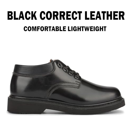 Oxford Men's Black Slip Resistant Durable Fashion Breathable EH Work Shoes 821022