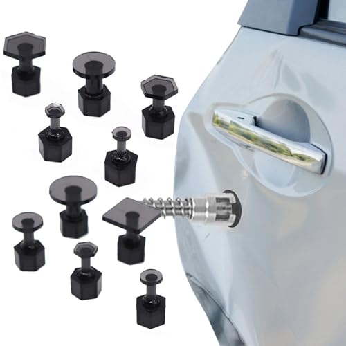 Extractor de abolladuras de coche, kit de eliminación de abolladuras de coche, herramienta de reparación de sangrías, reparación de carrocería, kit de eliminación de hendiduras de vehículos multiusos