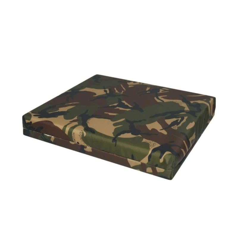 Waterproof Chair Seat Pad Cushion For Garden Patio Furniture Removable Zipped Cover 2 3 4 inches (18 x 16 x 4 inches, Camouflage)