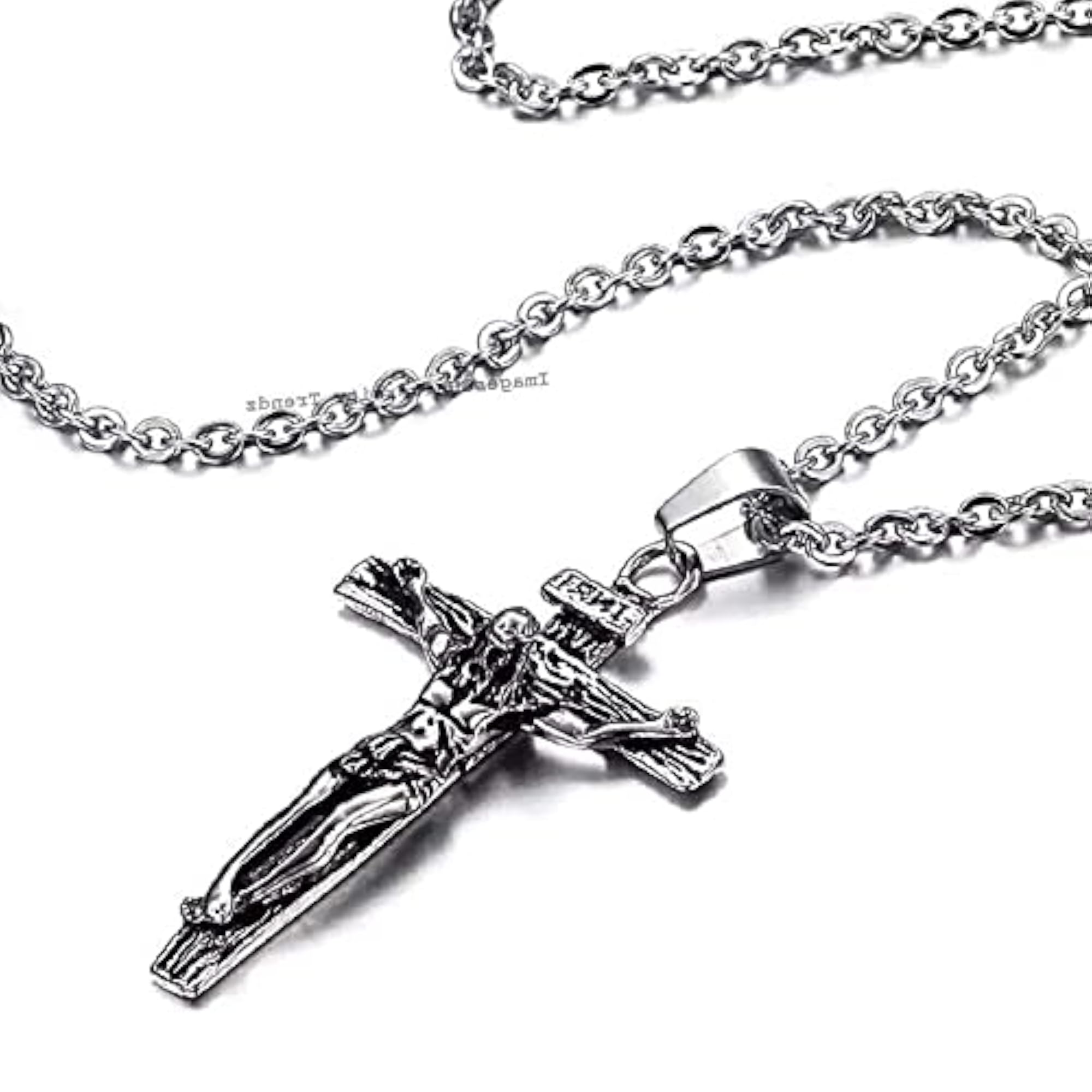 Women's Christ Pendant Necklace, Delicate Designer Gift