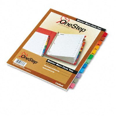 Traditional Onestep Index System12 Tab, Jan-Dec, Letter (Set of 12) [Set of 2]