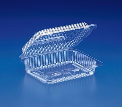 INLINE PLASTICS SLP26 2 ECLAIR HINGED TRAY PET CASE OF 300