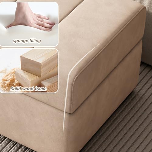 Banc Ottoman de Rangement Velours Meuble Chaussures Entrée Bout de Lit - 6