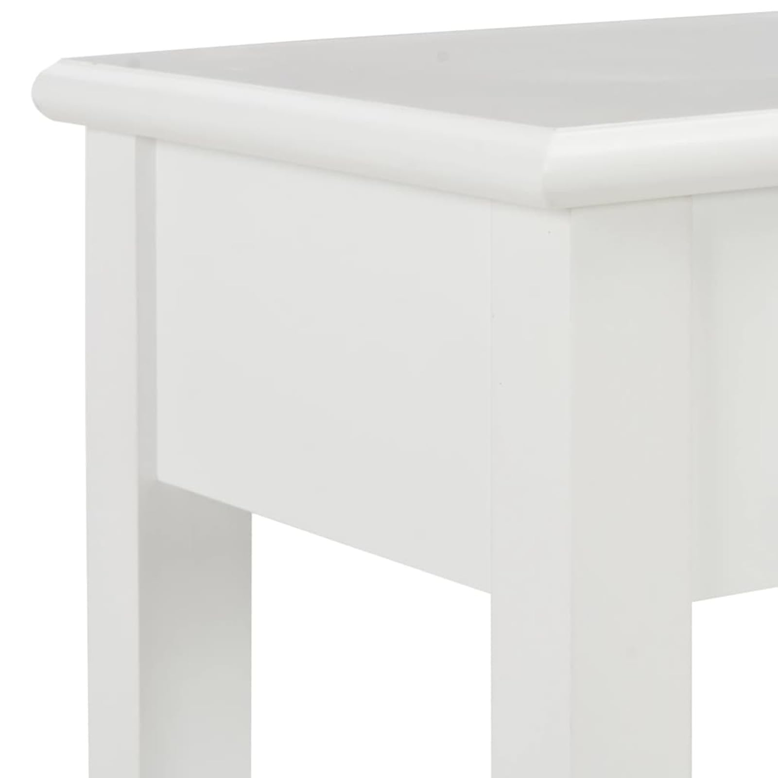 Homgoday Mesa Consola de Madera Blanco 110x35x80 cm Mesas auxiliares de salón,Mesa Consola Recibidor Mueble de Entrada Estrecha Clásica