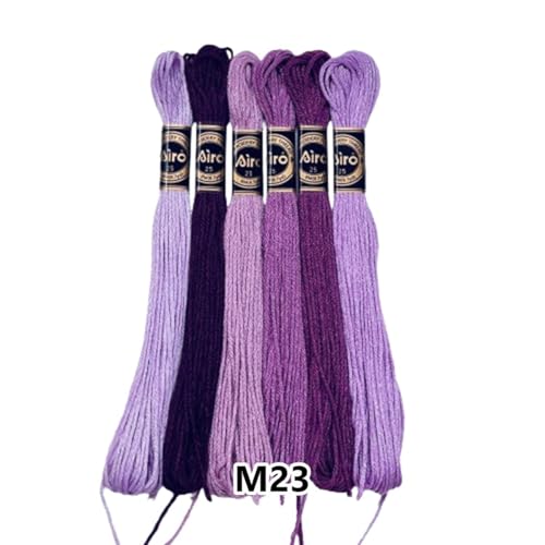 Airo Muline Etamin Koton Nakış İpi İpliği 6 Adetli Set M23