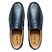 Go Tour Men's Premium Genuine Leather Casual Slip on Loafers Breathable Driving Shoes Fashion Slipper A Blue 10.5/46