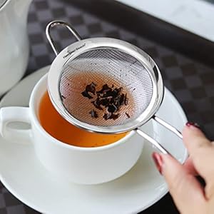 Hamilton Beach Fine Mesh Strainer - Stainless Steel Fine Mesh Sieve - Set of 3 Strainers for Baking, Pasta, Rice, Flour & Vegetable, Tea Sifter, Food Strainer with Long Handle - Perfect Kitchen Tool Hamilton Beach Fine Mesh Strainer Stainless Steel Fine Mesh Sieve Set of 3 Strainers for Baking Pasta Rice Flour Vegetable Tea Sifter Food Strainer with Long Handle Perfect Kitchen Tool