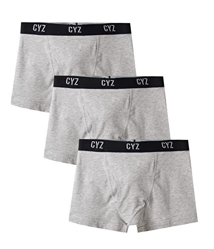 CYZ Men's 3-PK Cotton Stretch Boxer Briefs And Trunks For Men Pack of 3