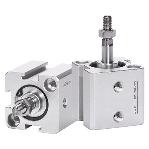 Vérin pneumatique compact SDA12 course 10mm à filetage mâle