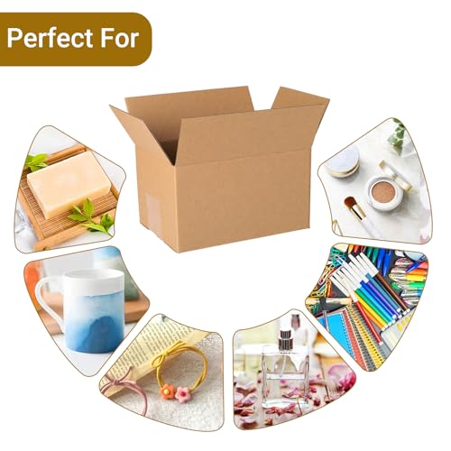 Image of zmybcpack 80 pack 7x5x4 inch Cardboard Box Mailers, Kraft Shipping Boxes