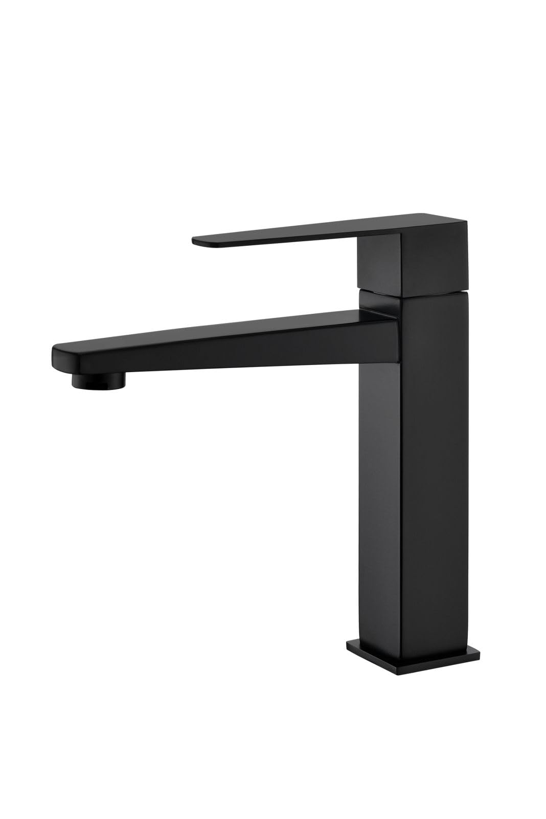 Carnival SS-304 Basin Pillar Cock Tap Faucet for Wash Basin | 8" inch Square Cold Water Wash Basin Pillar Tap with Black Matte Finish for Washbasin | Table Mount/Deck Mount Installation Type-image-9