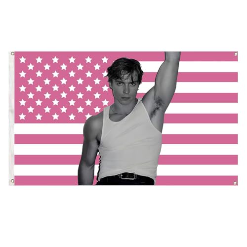 TIGERBABY Nicholas Chavez Funny Pink American Flag Tapestry 35Ft