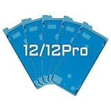 Risidamoy 5 PCS for iPhone 12 Waterproof Pre-Cut Adhesive Sticker for iPhone 12 PRO 6.1' Repair Water Resistant Screen Seal Adhesive Tape for iPhone12 Display Sealing Sticker 12Pro for A2172 A2402 A24