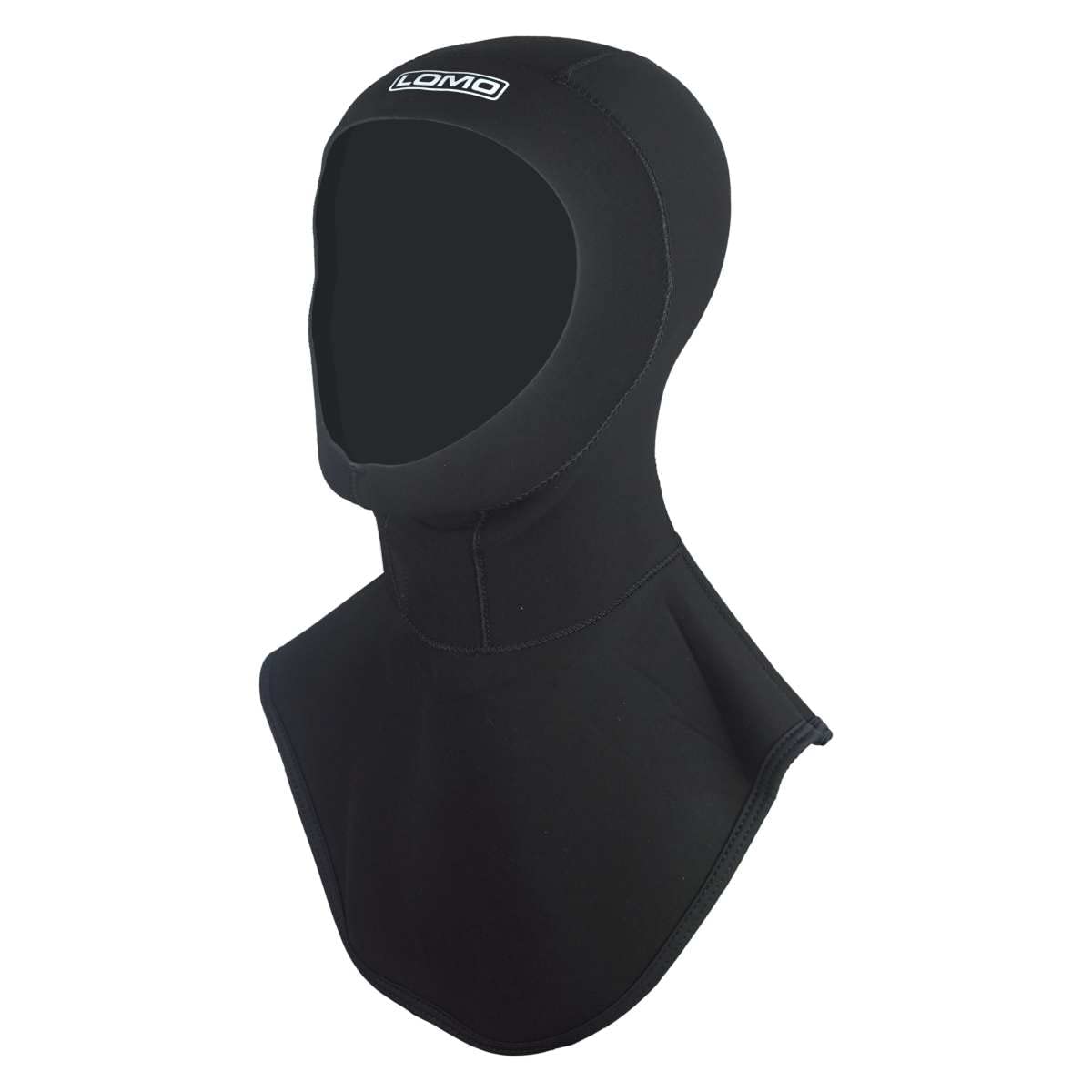 Lomo 3mm Wetsuit Hood With Bib - Black (XL)