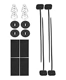 SCUARI Car Radiator Fan Zip Ties,Car Accessories Electric Radiator Fan Plastic Rods Installation Kit Compatible Mount Hold Radiator Spal Fan,Fit for 7'/9'/10'/12'/14'/16' Electric Cooling Fans (1PCS)