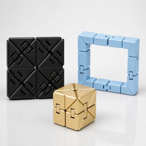 Cubo Sensorial Infinito Fidget Antiestresse de Mão Articulado Brinquedo Interativo (CUBO MALUCO)