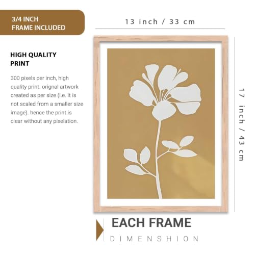 Image of kotart Boho Art Home Decoration Painting | Paintings With Frame For Living Room Bed Room Hotel Wall Decor Digital Reprint Set of 3 (13X17 inch)