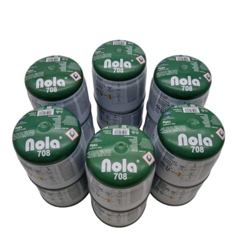 NOLA Cartucho de gas butano de 190 g, para hornillos de camping, quemador de gas, lámpara de camping, cartucho de gas butano, gas de camping, cartucho de gas de camping (708, cartucho de gas