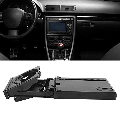 Porte-gobelet rétractable et robuste avec liseré chromé pour console avant B6 B7