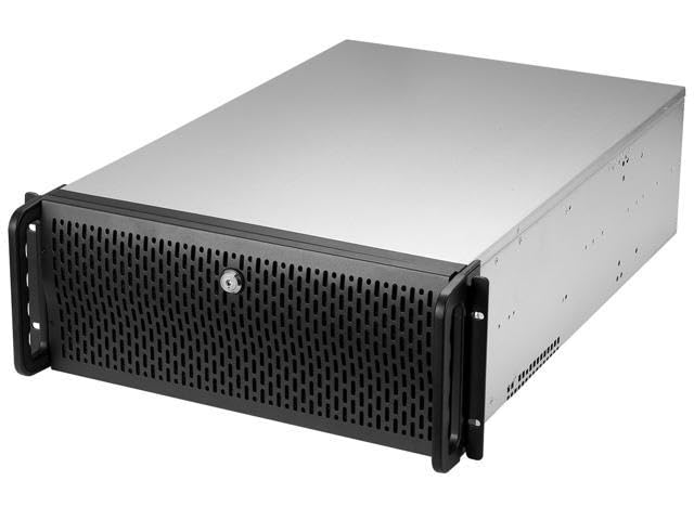 Rosewill RSV-L4600U 4U Server Chassis Rackmount Case | 15 3.5" HDD & 5 2.5” SSD Bays | E-ATX Compatible | 3 120mm Fans, 2 Rear 80mm Fans | Support 360mm AIO Liquid Cooler | USB 3.0 | Silver/Black