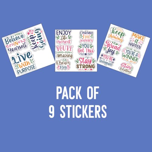 Image of Zesta Aesthetic Stickers for Laptop /Waterproof Anime Decal for Books /Vinyl Sticker for Fridge /Easy to Use Korean Car Sticker Kawaii Cute Stickers (Inspiring)