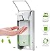 Produktbild Seifenspender,Desinfektionsspender 500 ML Seifenspender Edelstahlgriff Hygienischer Seifenspender mit Wandmontur Medizinischer Desinfektionsmittelspender für Toilette Krankenhaus Restaurant (500ML)
