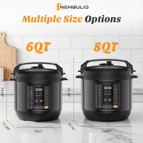NEWBULIG 16-in-1 8QT Programmable Electric Pressure Cooker