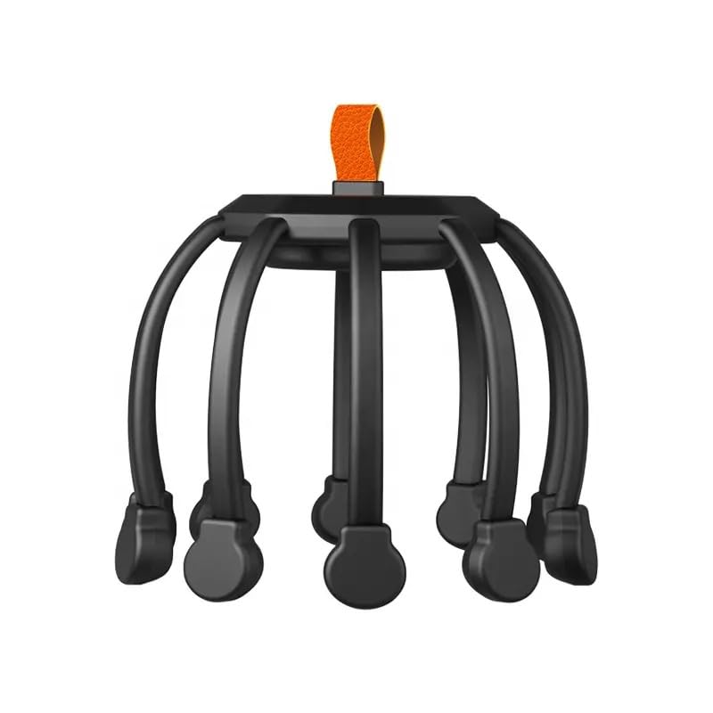 Octopus Claw Electric Relaxation Scalp Massage Machine with 3 Vibration Mode Automatic Rechargeable Head Massager for Stress Pain Relief Relax Headache