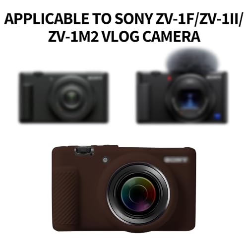 Funda para cámara Sony ZV-1 silicona marrón miniatura 3
