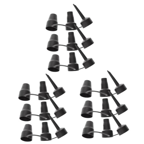 ARTIBETTER 9sets Air Pump Nozzle Plastic Attachments for Inflating Air Mattresses Swimming and Boats Compact and Portable Inflatable Accessories for Home Travel Use