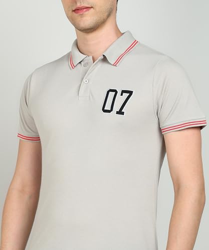 Image of INKKR Men's Soild Collar Neck Polo T-Shirt