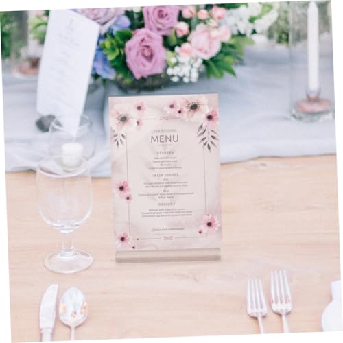 Support de Table Transparent en Acrylique Haute Résistance Format Vertical