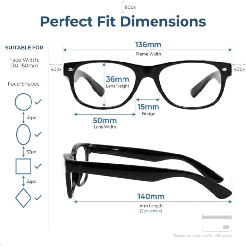 Image of Eyekepper Classic 80's Reading Glasses for Women 5 Pairs Readers Include Reading Sunglasses
