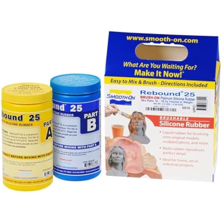 Rebound 25 Brush-On Platinum Silicone Rubber, Trial Size, 2lb