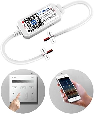 KITASST Smart DC 12V Dimmer Switch Kit for LED RV Lights Interior, Halogen, Incandescent - RV Accessories, Auto, Truck, Camper, Puck and Strip Lighting(1 Led Controller and 1 Touch Panel)