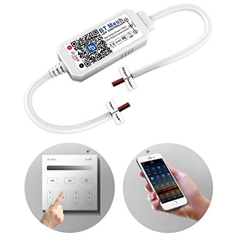 KITASST Smart DC 12V Dimmer Switch Kit for LED RV Lights Interior, Halogen, Incandescent - RV Accessories, Auto, Truck, Camper, Puck and Strip Lighting(1 Led Controller & 1 Touch Panel) -New Version Cover