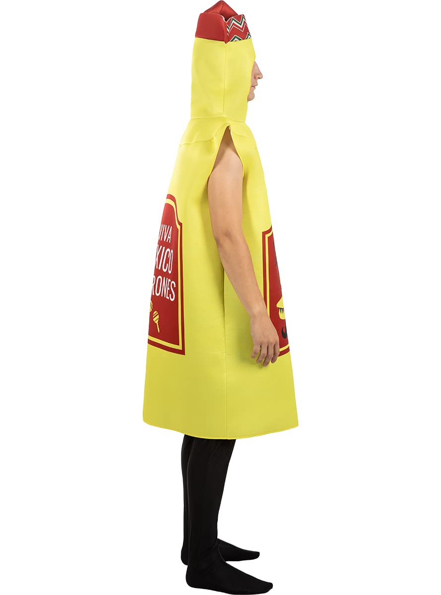 Funidelia Disfraz De Botella De Tequila Para Adultos - Túnica Amarilla Holgada - Original Para Fiestas, Carnaval Y Halloween - Talla Única